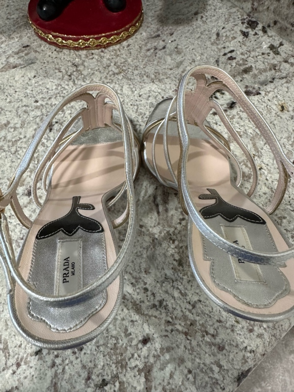 Prada Vintage Leather T-Strap Heels
Size: 37/7; Like new, beautiful condition - Picture 6 of 10